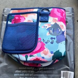 HydroJug Blue and Pink Floral Sleeve with Pocket